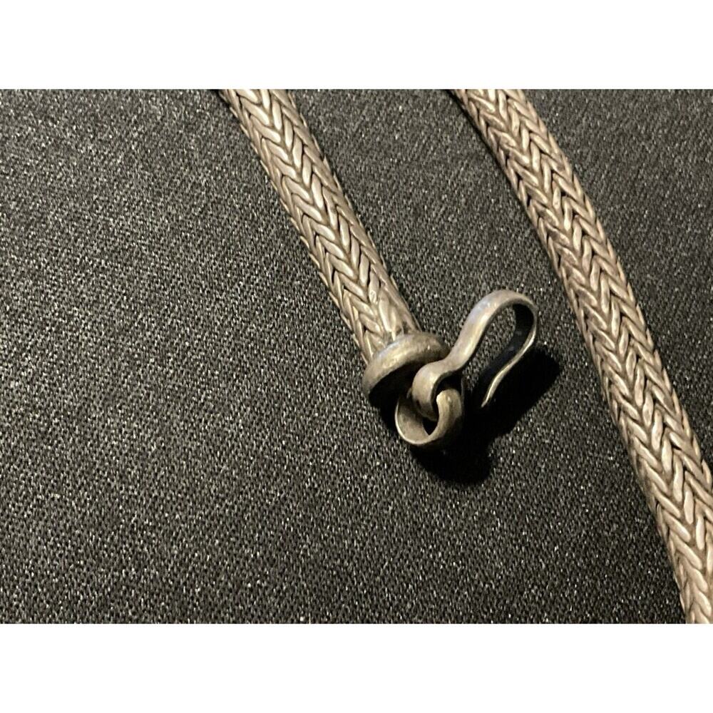 75grams 15in Vintage Wheat Chain Tested  925 Hook Closure Necklace‎ Great Patina - Picture 3 of 7